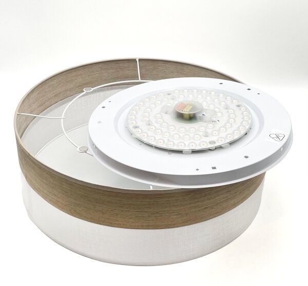 Plafoniera LED SIRJA WOOD LED/36W/230V diametro 45 cm bianco/quercia