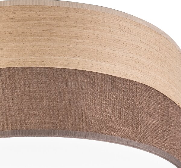 Plafoniera LED SIRJA WOOD LED/36W/230V diametro 45 cm marrone/quercia