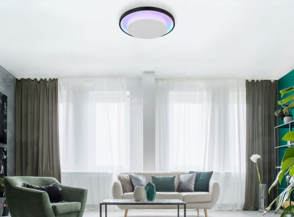 Globo 41390-21 - Plafoniera LED RGBW dimmerabile MORGAN LED/21W/230V + +TC