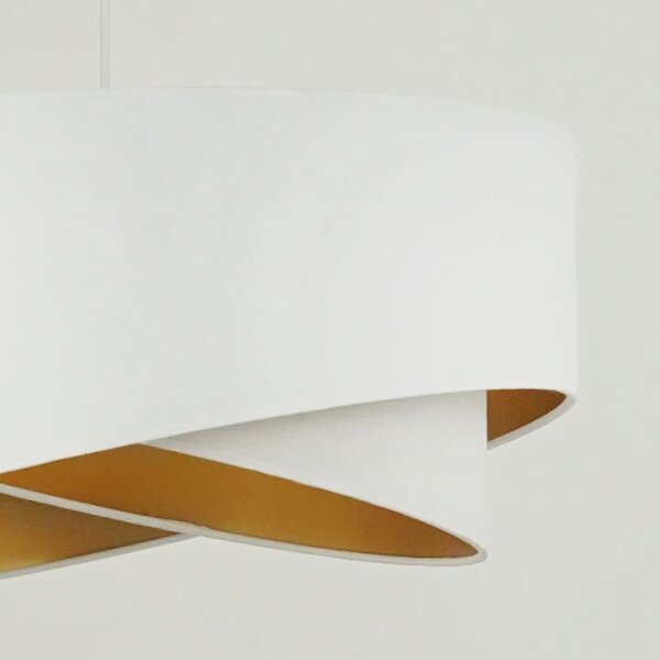 Brilagi - Lampadario LED a sospensione con filo LYRA 1xE27/15W/230V bianco/oro