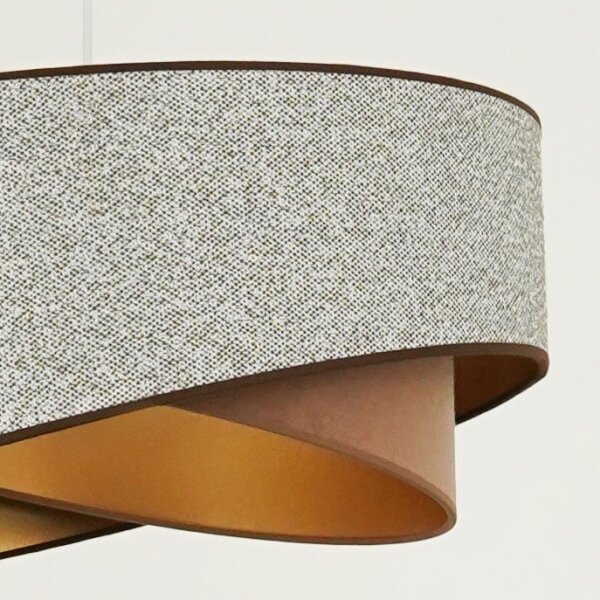 Brilagi - Lampadario LED a sospensione con filo LYRA 1xE27/15W/230V grigio/color crema/oro