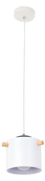 Lampadario a sospensione con filo BODO 1xE27/60W/230V bianco