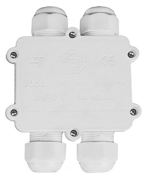 Scatola di giunzione impermeabile IP68 bianco