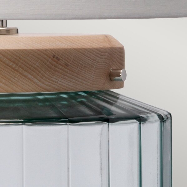 Elstead LUGA-TL-NATURAL - Lampada da tavolo LUGA 1xE27/60W/230V