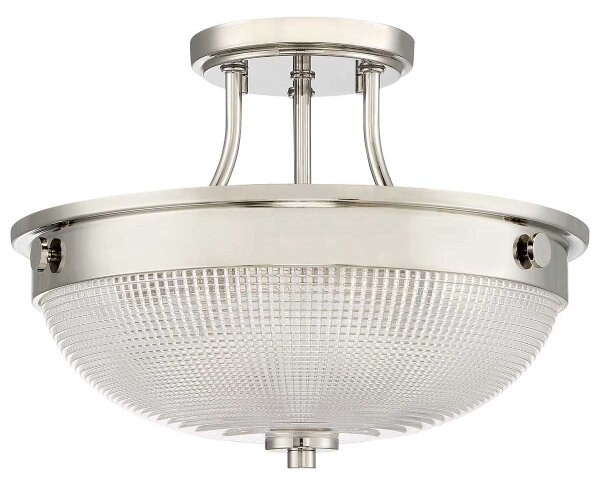 Quoizel QZ-MANTLE-SF-IS - Lampadario a plafone MANTLE 2xE27/60W/230V cromo lucido