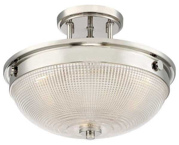 Quoizel QZ-MANTLE-SF-IS - Lampadario a plafone MANTLE 2xE27/60W/230V cromo lucido