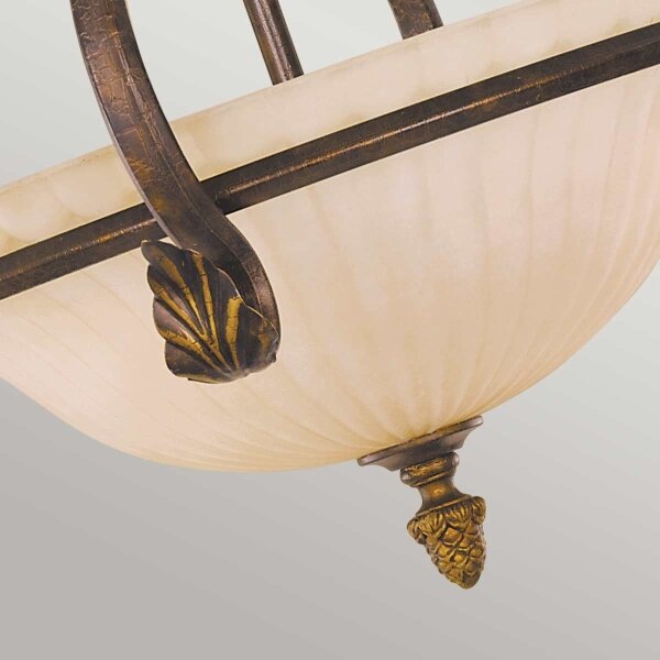 Feiss FE-SONOMAVALLEY-SF - Lampadario a plafone SONOMA VALLEY 3xE27/60W/230V