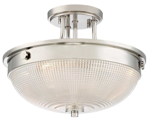 Quoizel QZ-MANTLE-SF-IS - Lampadario a plafone MANTLE 2xE27/60W/230V cromo lucido