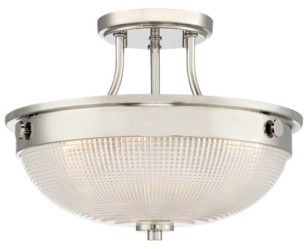 Quoizel QZ-MANTLE-SF-IS - Lampadario a plafone MANTLE 2xE27/60W/230V cromo lucido