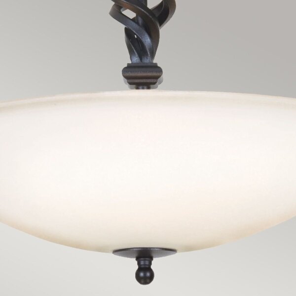 Elstead PB-SF-A-BLACK - Lampadario a plafone PEMBROKE 3xE14/60W/230V
