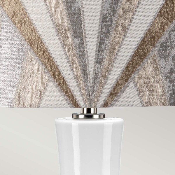 Elstead MILO-PN-TL-VOGSC - Lampada da tavolo MILO 1xE27/60W/230V grigio/marrone
