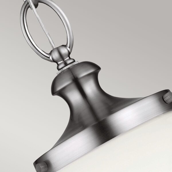Feiss FE-PARKMAN-PL-PN - Lampadario a sospensione con catena PARKMAN 1xE27/60W/230V