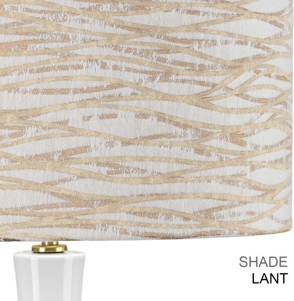 Elstead MILO-AB-TL-LANT - Lampada da tavolo MILO 1xE27/60W/230V beige