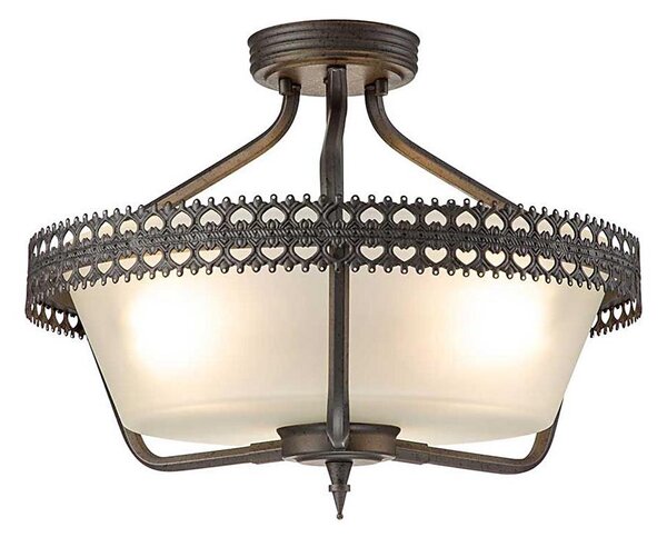 Elstead CROWN-SF - Lampadario a plafone CROWN 3xE27/60W/230V