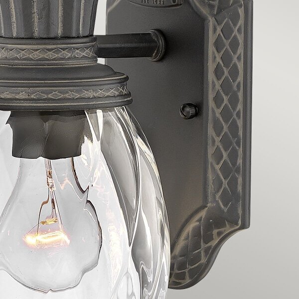 Hinkley HK-PLANTATION-S-MB - Lampada da esterno PLANTATION 1xE27/40W/230V IP44 nero