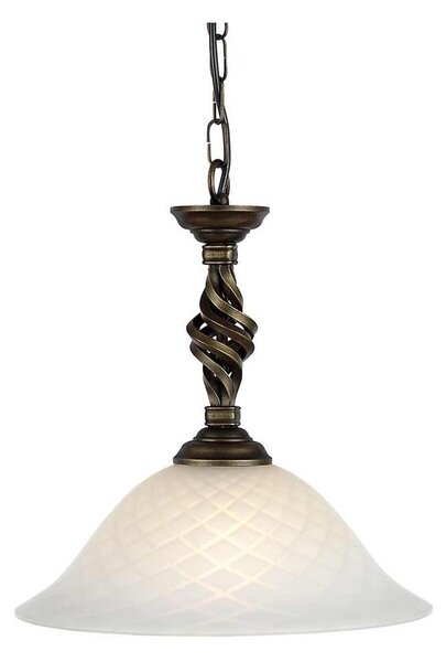 Elstead PB-P-BLK-GOLD - Lampadario a sospensione con catena PEMBROKE 1xE27/60W/230V