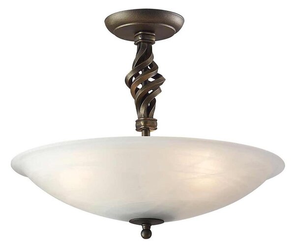 Elstead PB-SF-A-BLK-GOLD - Lampadario a plafone PEMBROKE 3xE14/60W/230V