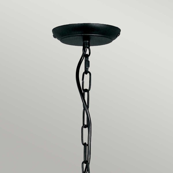 Elstead ART5-BLACK - Lampadario a sospensione con catena ARTISAN 5xE14/60W/230V
