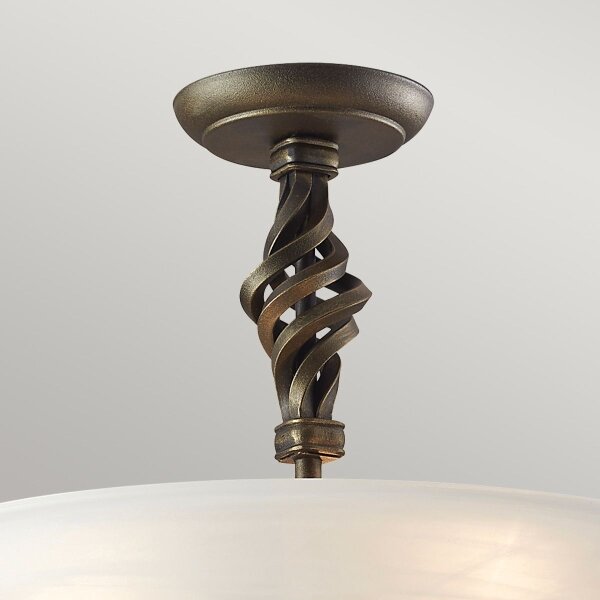 Elstead PB-SF-A-BLK-GOLD - Lampadario a plafone PEMBROKE 3xE14/60W/230V