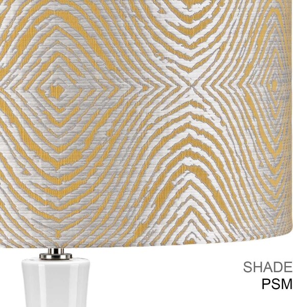 Elstead MILO-PN-TL-PSM - Lampada da tavolo MILO 1xE27/60W/230V grigio/oro