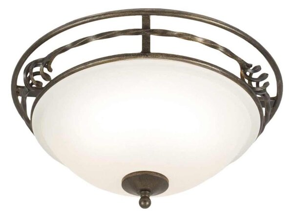 Elstead PB-F-A-BLK-GOLD - Plafoniera PEMBROKE 2xE27/60W/230V