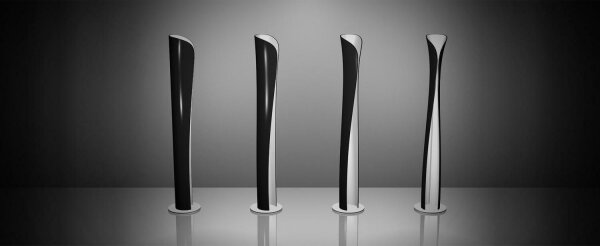 Artemide 1361010A - Lampada LED da terra CADMO LED/44W/230V + 1xGU10/10W/230V nero