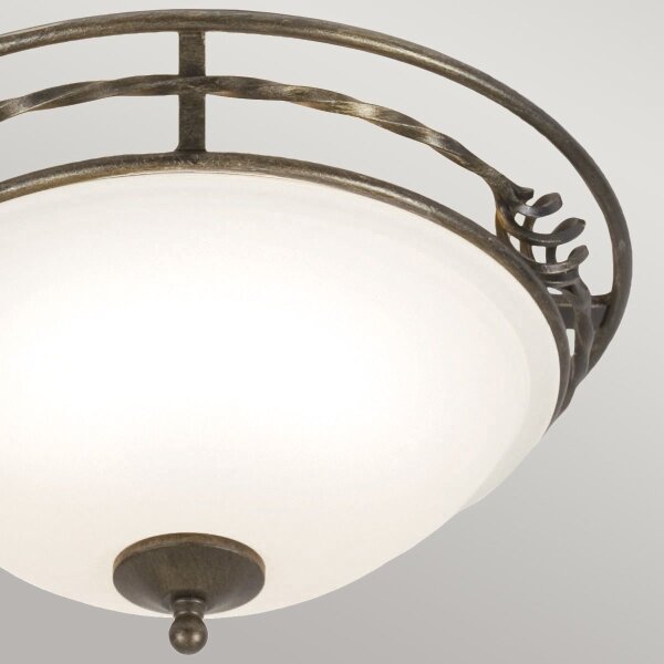 Elstead PB-F-A-BLK-GOLD - Plafoniera PEMBROKE 2xE27/60W/230V