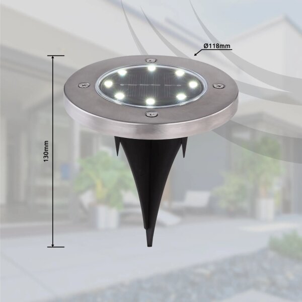 Globo 33414-4 - SET 4x Lampada LED solare LED/0,1W/3V IP44