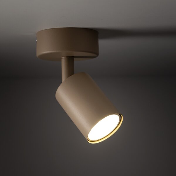 Faretto TOP 1xGU10/10W/230V beige