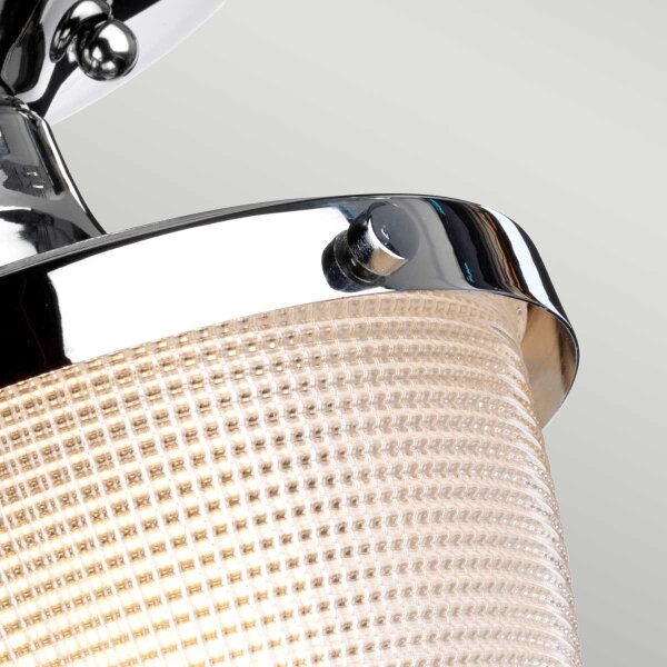 Quoizel QZ-DUBLIN-SF-PC - Lampada da bagno DUBLIN 1xE27/40W/230V IP44 cromo