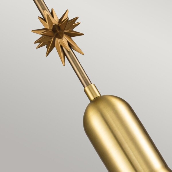 Elstead ETOILE-P-S-AB - Lampadario a sospensione con filo ETOILE 1xE27/60W/230V diametro 13,3 cm oro