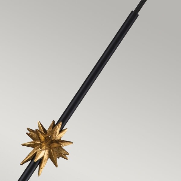 Elstead ETOILE-P-M-MB - Lampadario a sospensione con filo ETOILE 1xE27/60W/230V diametro 17,8 cm nero
