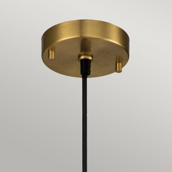 Elstead ETOILE-P-S-AB - Lampadario a sospensione con filo ETOILE 1xE27/60W/230V diametro 13,3 cm oro