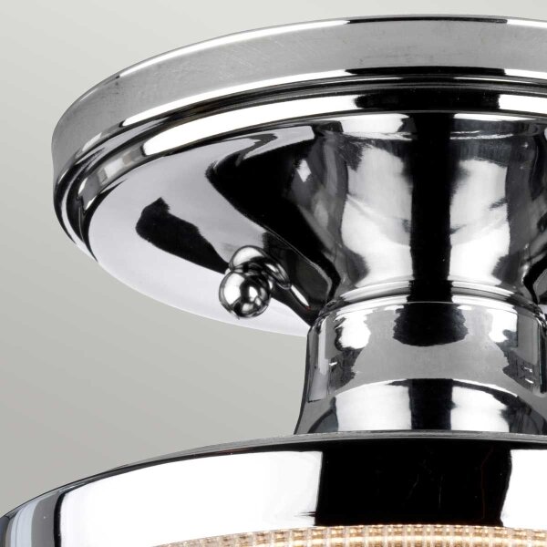 Quoizel QZ-DUBLIN-SF-PC - Lampada da bagno DUBLIN 1xE27/40W/230V IP44 cromo