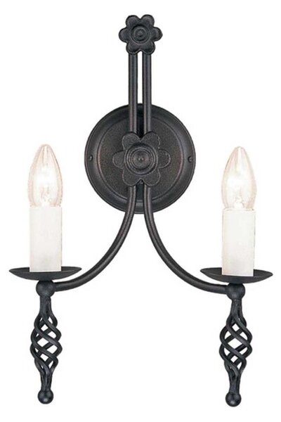 Elstead BY2-BLACK - Applique BELFRY 2xE14/60W/230V