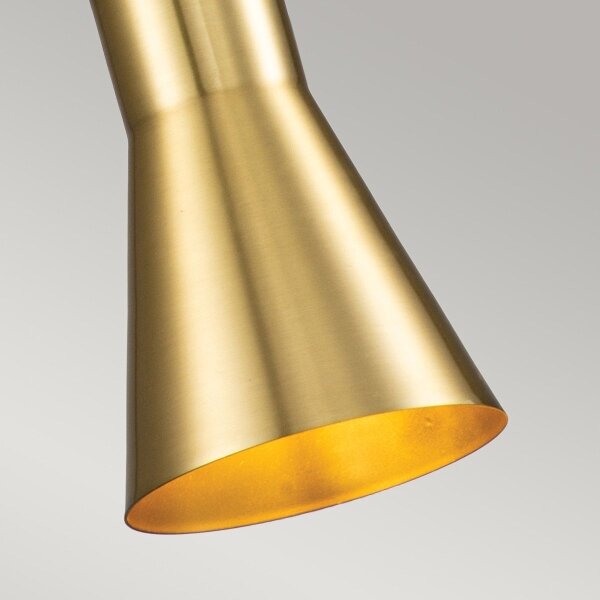 Elstead ETOILE-P-S-AB - Lampadario a sospensione con filo ETOILE 1xE27/60W/230V diametro 13,3 cm oro