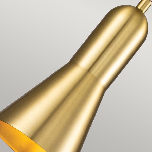 Elstead ETOILE-P-S-AB - Lampadario a sospensione con filo ETOILE 1xE27/60W/230V diametro 13,3 cm oro