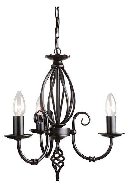 Elstead ART3-BLACK - Lampadario a sospensione con catena ARTISAN 3xE14/60W/230V