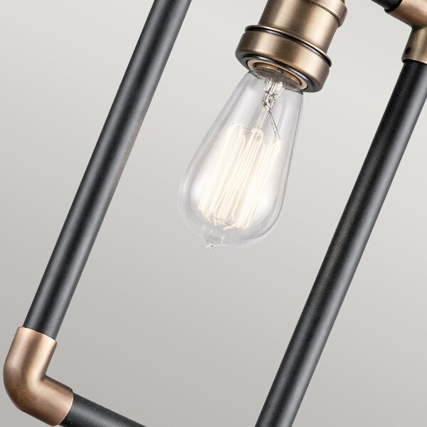 Kichler KL-IMAHN-MP - Lampadario a sospensione con supporto rigido IMAHN 1xE27/60W/230V
