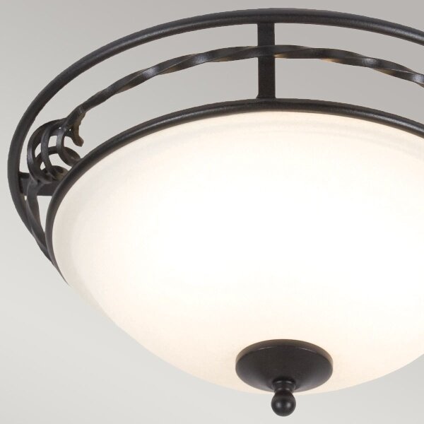 Elstead PB-F-A-BLACK - Plafoniera PEMBROKE 2xE27/60W/230V