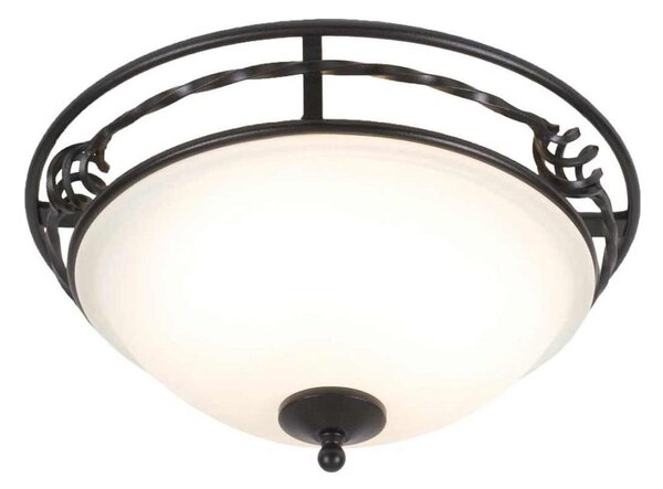 Elstead PB-F-A-BLACK - Plafoniera PEMBROKE 2xE27/60W/230V
