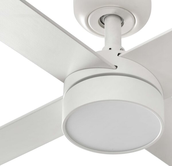 FARO 34355-1TW - Ventilatore da soffitto dimmerabile a LED RUDDER L 20W/230V bianco/beige diametro 132 cm+TC