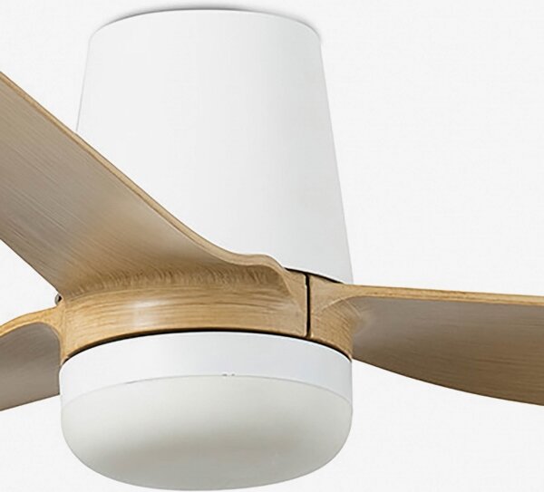 FARO 33829WT-1TW-LED Ventilatore dimmerabile PUNT TUB M 18W/230V marrone/bianco diametro 132 cm WT + +TC