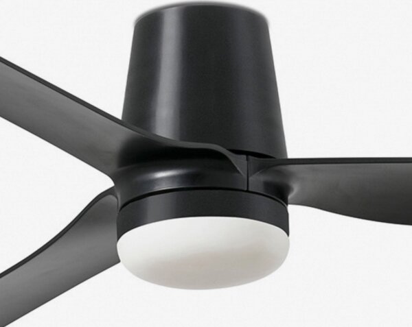 FARO 33830WT-1TW-LED Ventilatore dimmerabile PUNT TUB M LED/18W/230V nero diametro 132 cm WT + TC
