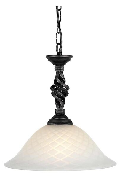 Elstead PB-P-BLACK - Lampadario a sospensione con catena PEMBROKE 1xE27/60W/230V