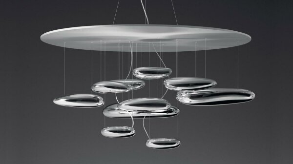 Artemide 1367110A - Lampadario a sospensione con filo LED dimmerabile MERCURY LED/58W/230V 3000K