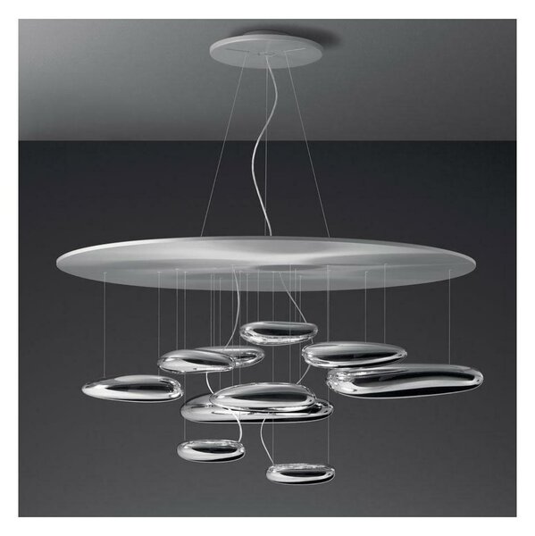 Artemide 1367110A - Lampadario a sospensione con filo LED dimmerabile MERCURY LED/58W/230V 3000K