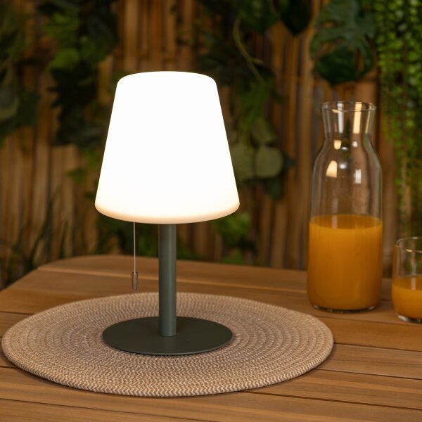 Atmosphera - LED RGB Ricaricabile per esterni lampada da tavolo ZACK LED/3,7V IP44 verde