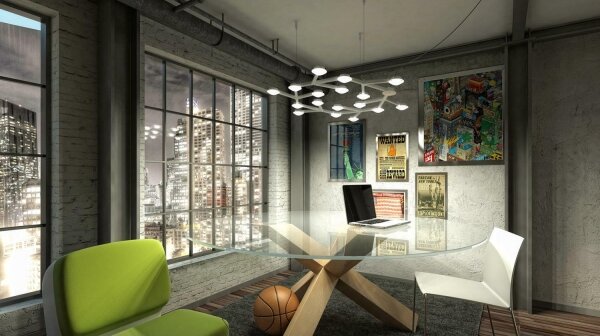 Artemide 1575050APP - Lampadario a sospensione con filo LED dimmerabile NET LED/43W/230V 3000K
