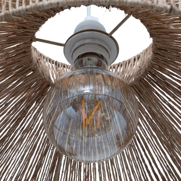 Atmosphera - Lampadario a sospensione con filo ZELIA 1xE27/40W/230V iuta